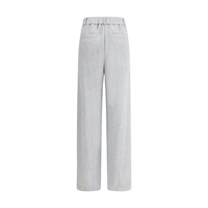 Brunello Cucinelli Gray Cotton Casual Pants