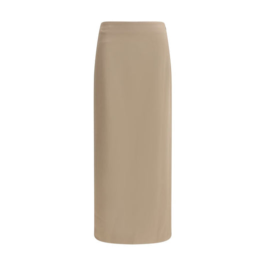 Brunello Cucinelli Satin midi Skirt BR-MPH38G3882C9609-IT44 | L