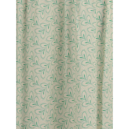 Close-up of foliage print on Kristina Ti Green Silk Long Dress