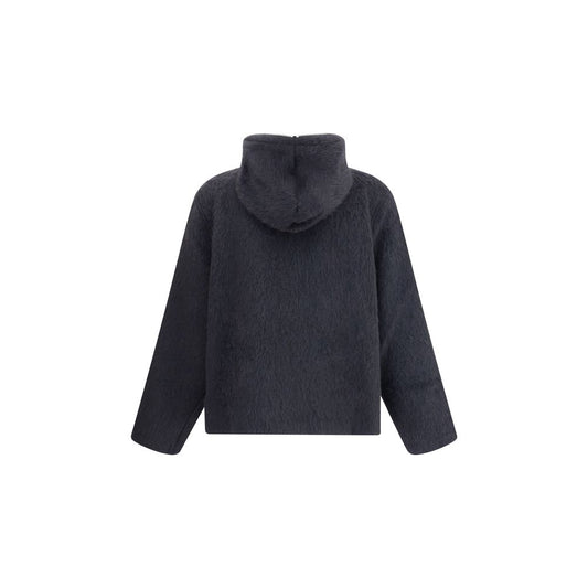 Our Legacy Zip Sweater furry effect design OU-M4243FBHBLACKHAIRY-IT46 | S