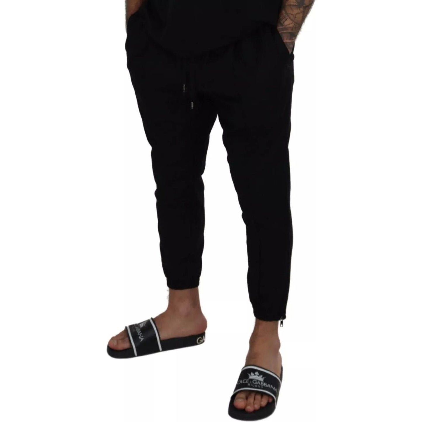 Dolce & Gabbana Black Jogger Wool Jogging Trouser PAN72969-52