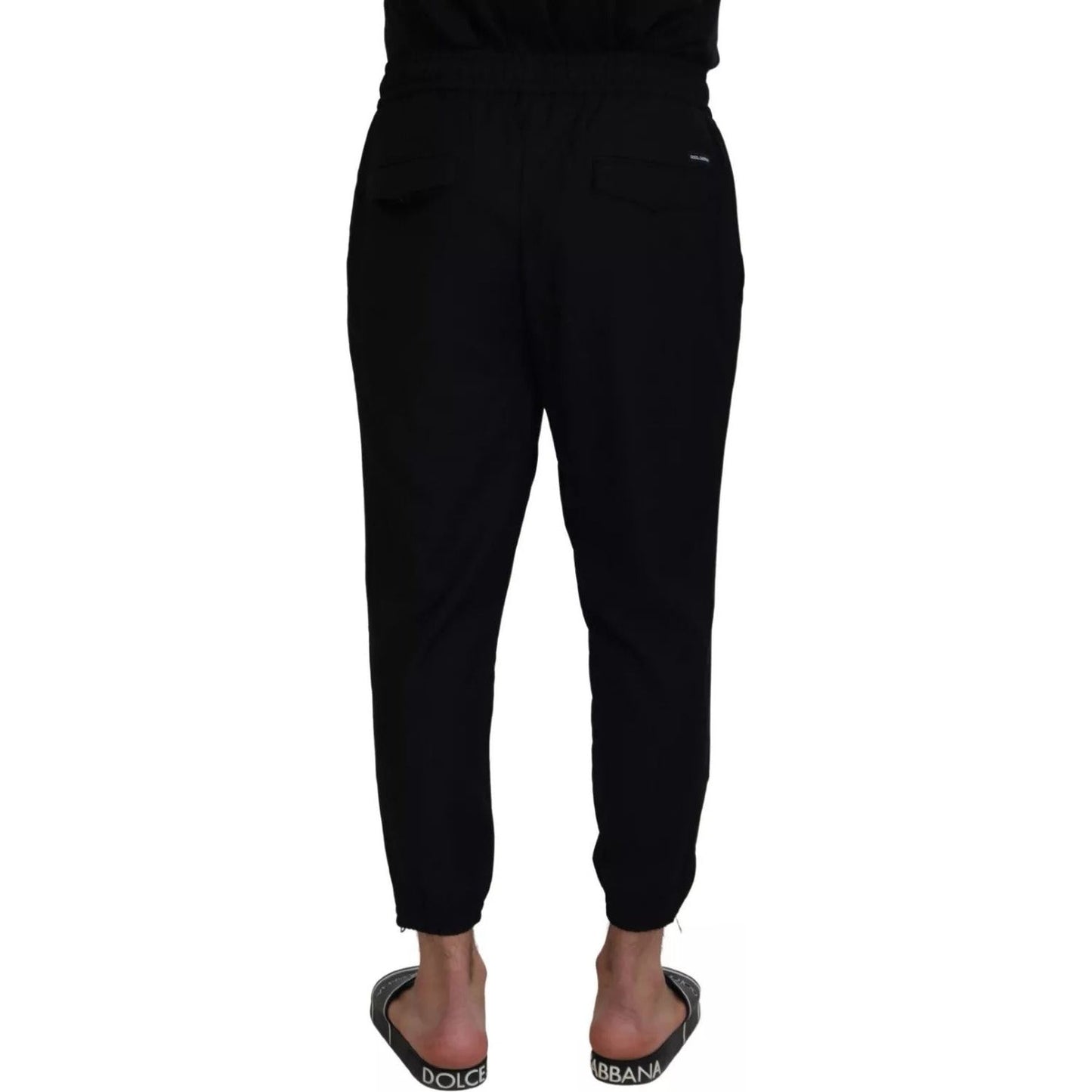 Dolce & Gabbana Black Jogger Wool Jogging Trouser PAN72969-52