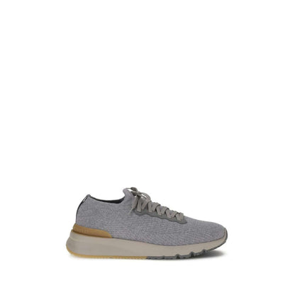 Brunello Cucinelli Gray Rubber Athletic Sneakers