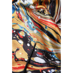 Dolce & Gabbana Multicolor Marble Print Satin Trouser Pants PAN74868