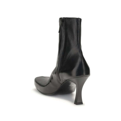 Balenciaga Black Calf Leather Bos Taurus Ankle Boots