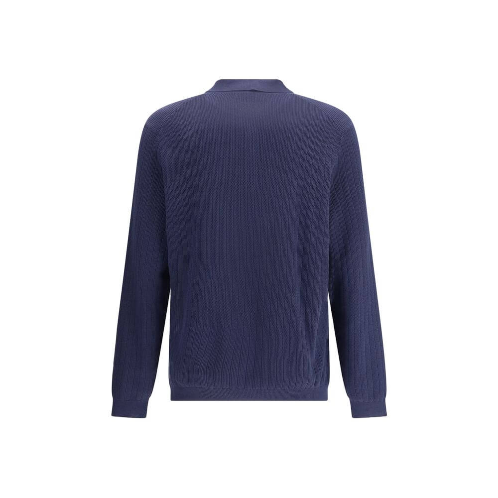 Brunello Cucinelli Blue Cotton Sweatshirt