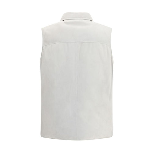 Brunello Cucinelli Padded leather Vest BR-MPCLF2047C4245-L