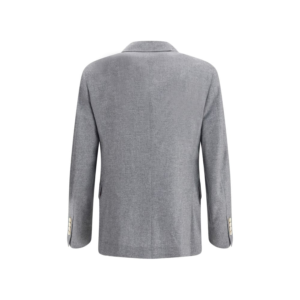 Brunello Cucinelli Cashmere and silk flannel Blazer BR-MR4367BTDC591-IT50 | L