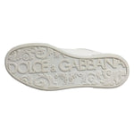Dolce & Gabbana White Miami Leather Low Top Men Sneakers Shoes MV7788-40