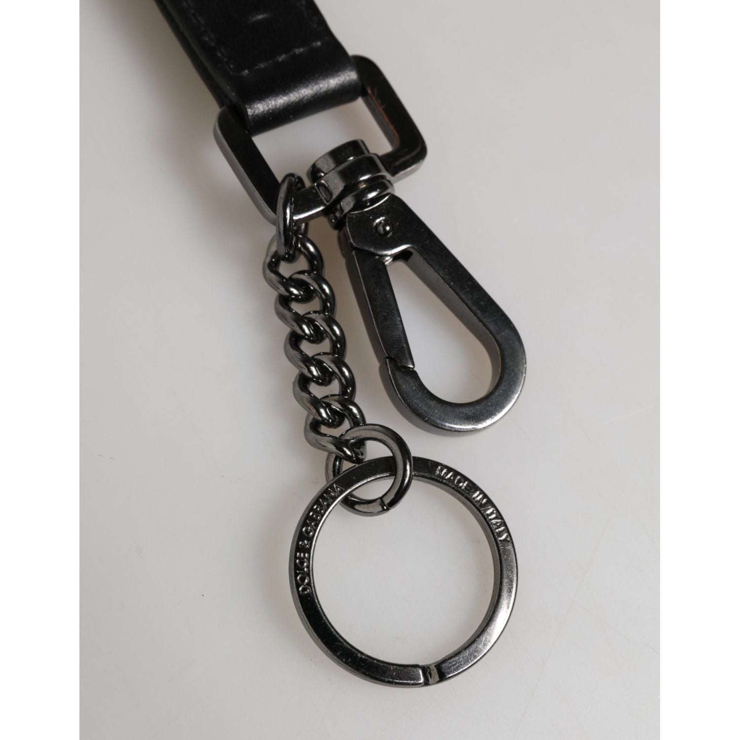 Dolce & Gabbana Blue Nylon Logo DG Crown Men's Holder Keychain Keyring