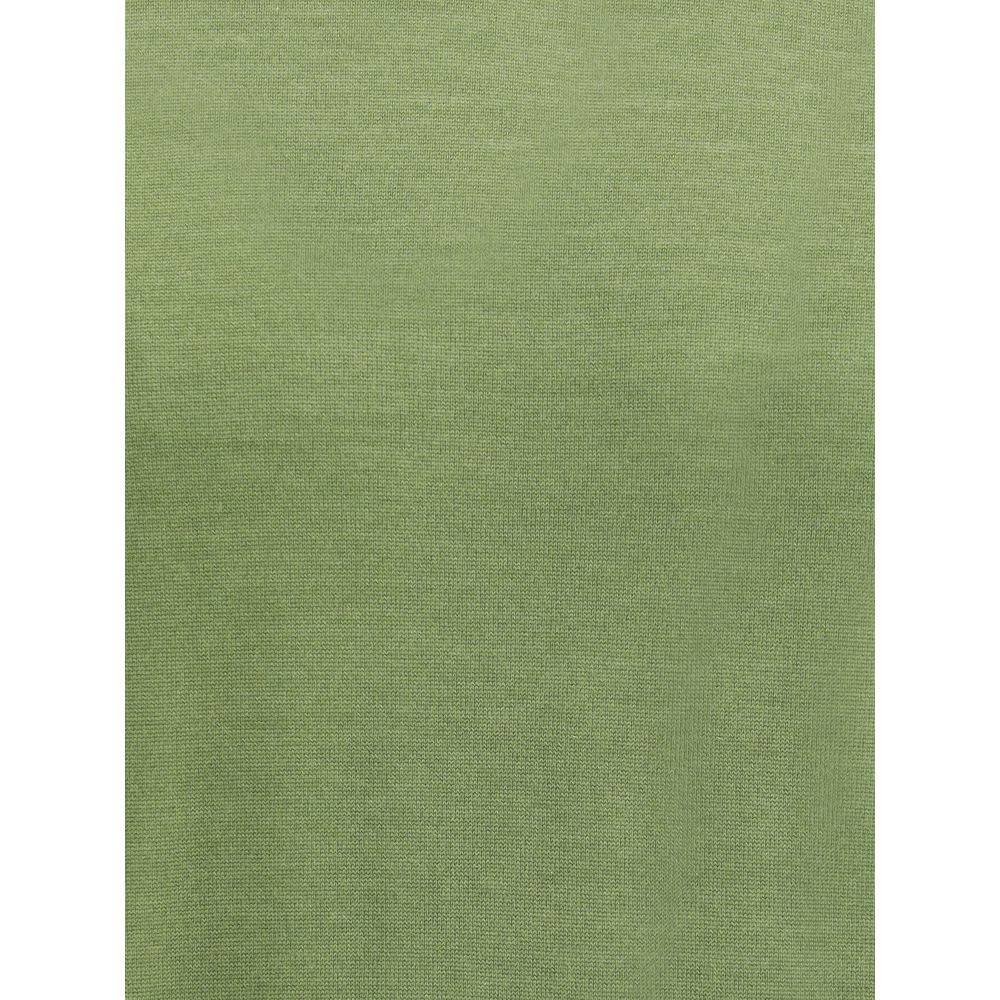 Saint Laurent Green Wool Turtleneck