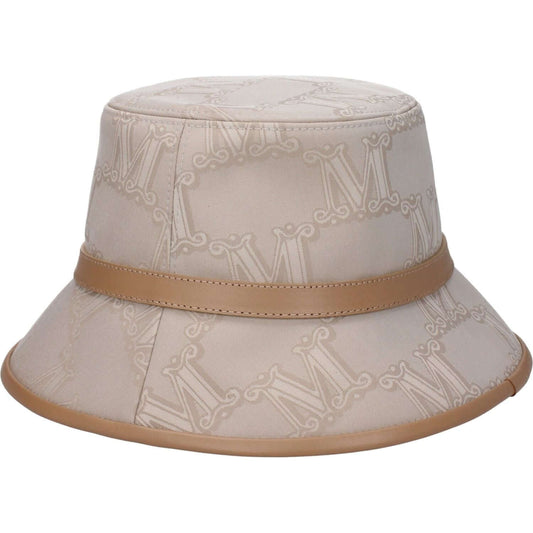 Max Mara Beige Cotton Bucket Hats MA-9317988106505-57 CM|S