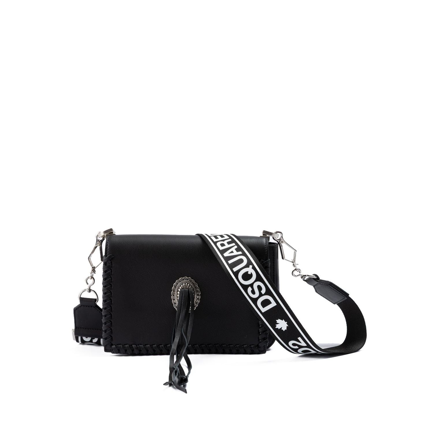 Front view with bag zipped and handles upright.