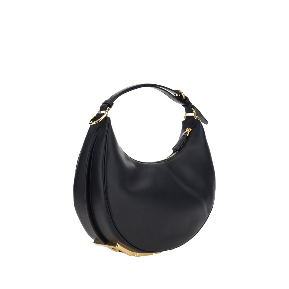Fendi Black leather Fendigraphy Shoulder Bag