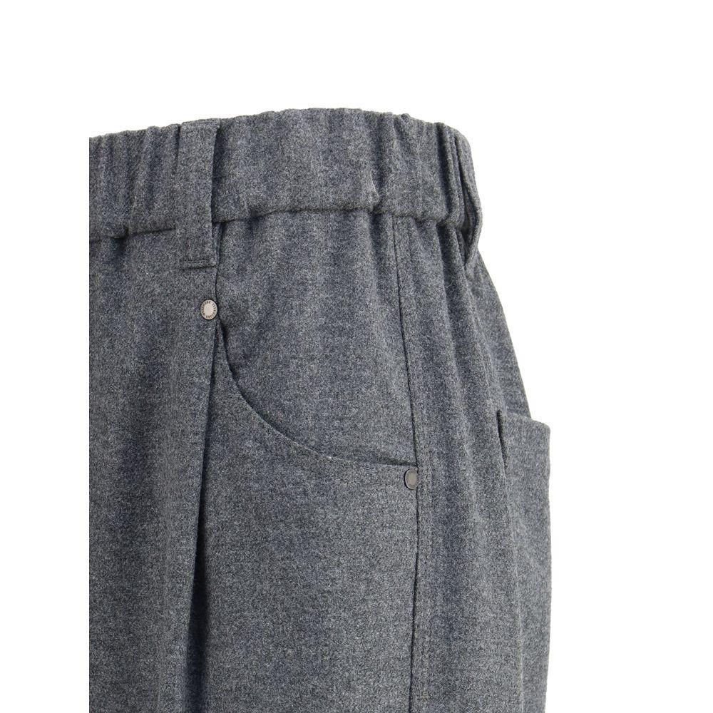 Brunello Cucinelli Wool Pants BR-MB162P8417C032-IT40 | M