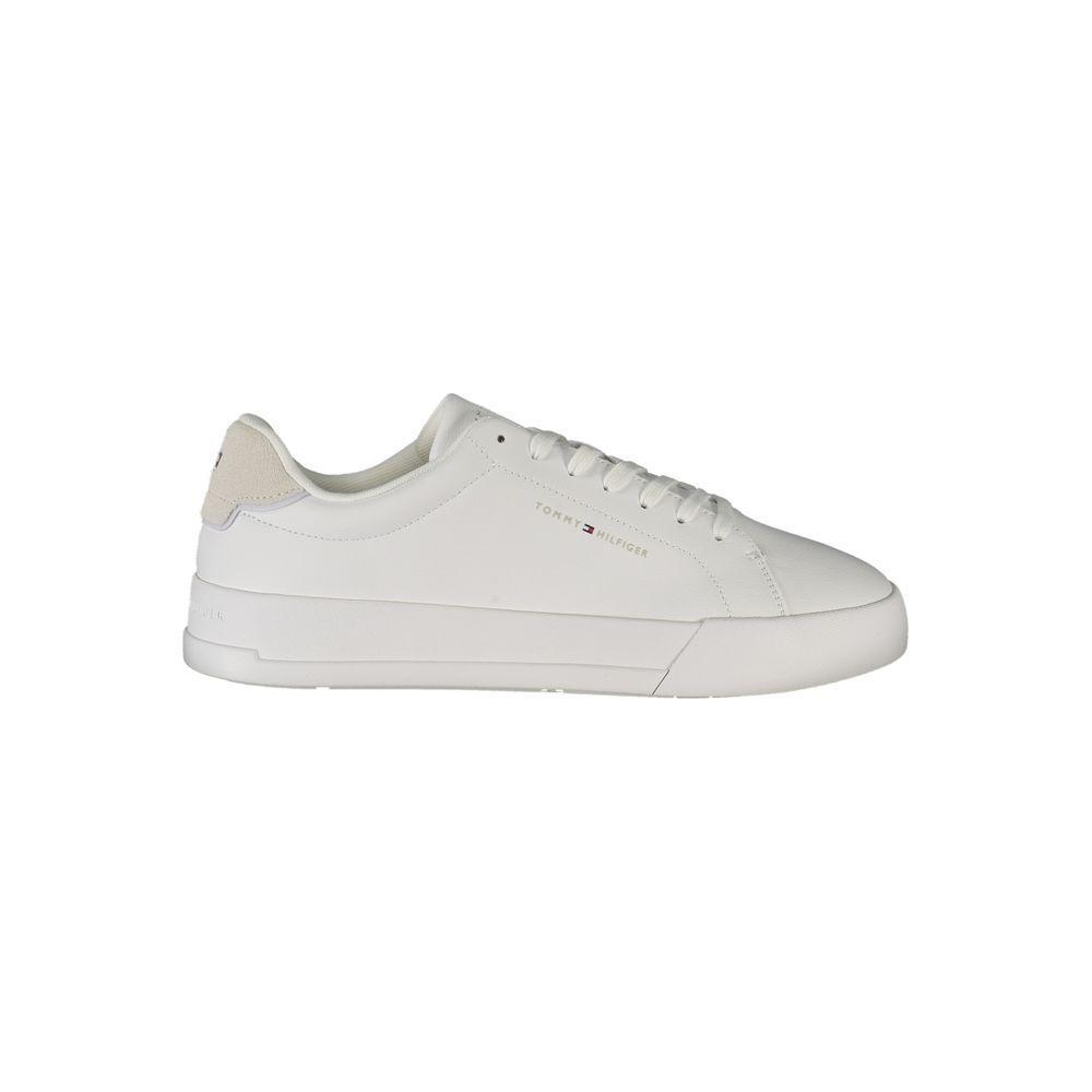 Tommy Hilfiger White Leather Men Sneaker TO-39394-EU40/US7