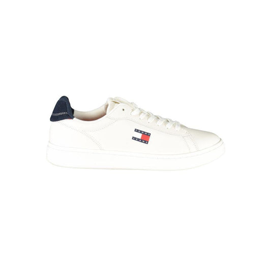 Tommy Hilfiger White Leather Men Sneaker TO-39397-EU40/US7