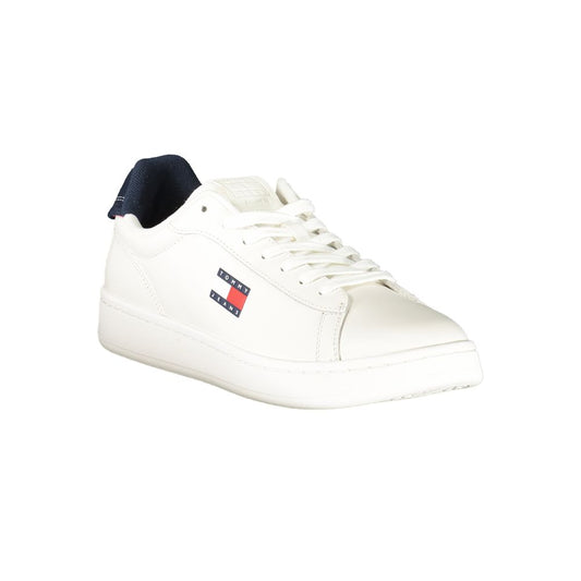 Tommy Hilfiger White Leather Men Sneaker TO-39397-EU40/US7