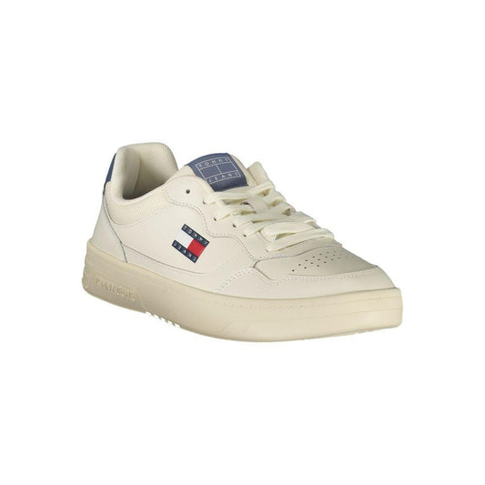 Tommy Hilfiger White Leather Men Sneaker TO-39396-EU40/US7