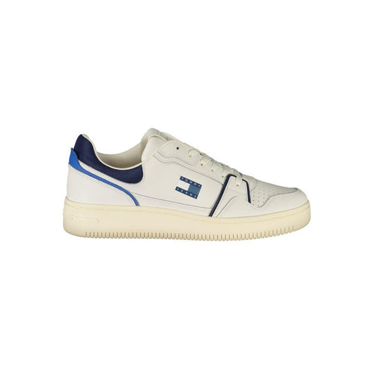 Tommy Hilfiger White Leather Men Sneaker TO-39402-EU40/US7