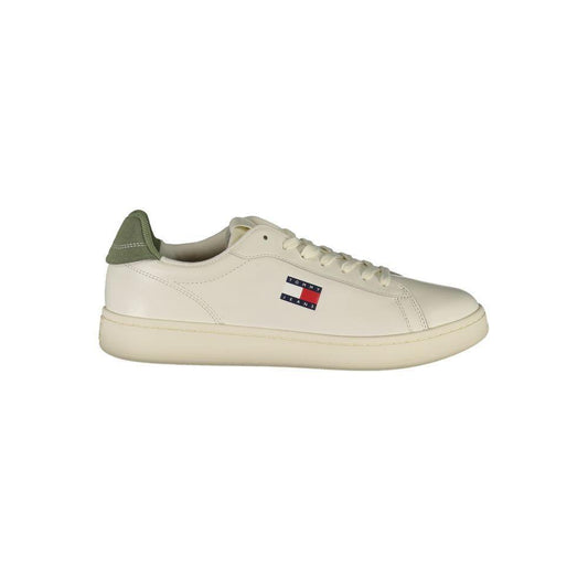 Tommy Hilfiger White Leather Men Sneaker TO-39405-EU40/US7
