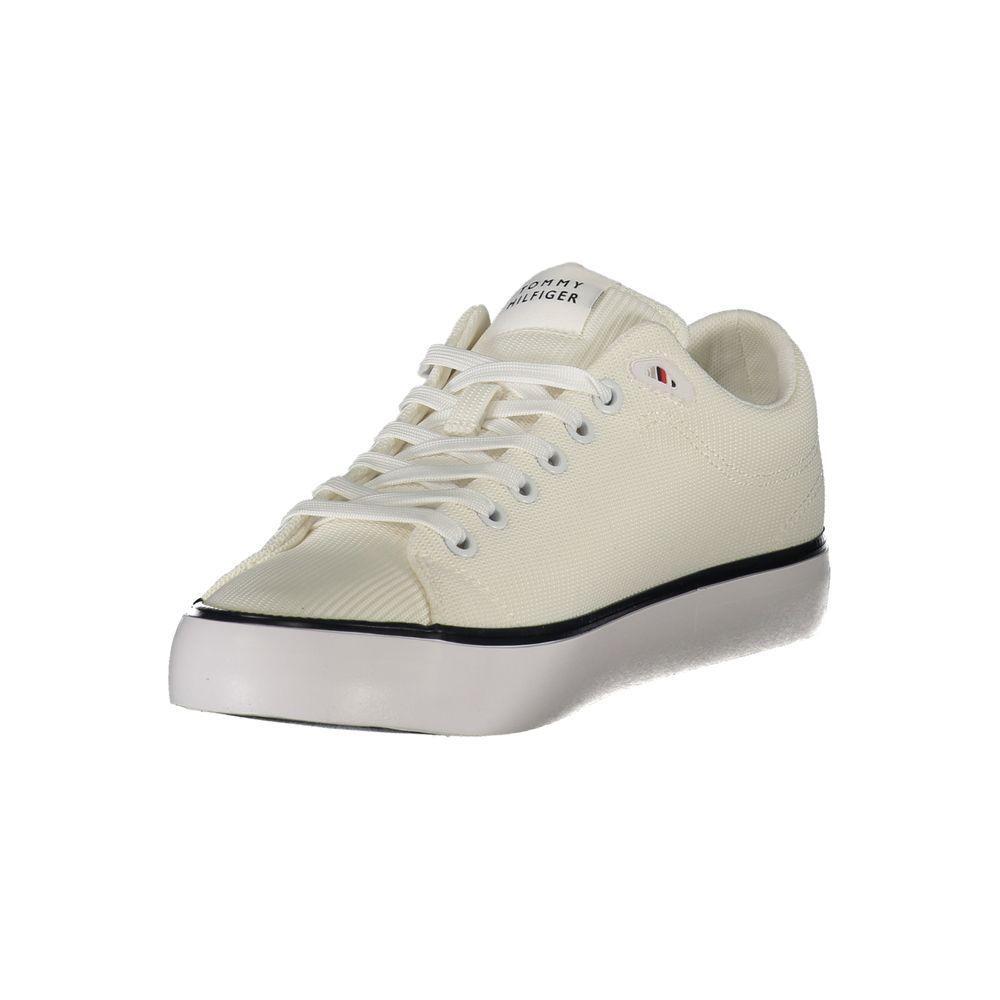 Tommy Hilfiger White Polyester Men Sneaker TO-39404-EU40/US7
