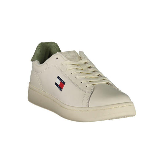 Tommy Hilfiger White Leather Men Sneaker TO-39405-EU40/US7