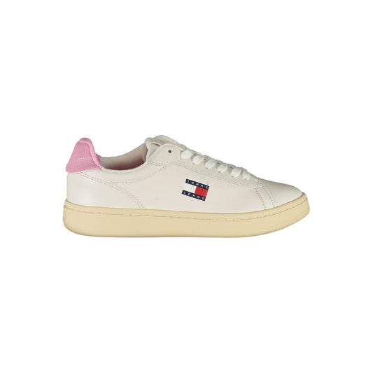 Tommy Hilfiger White Leather Women Sneaker