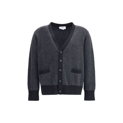 Thom Browne Black Fleece Wool Cardigan