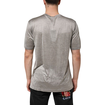 Dolce & Gabbana Beige Hazelnut Cotton Shortsleeve Shirt T-shirt