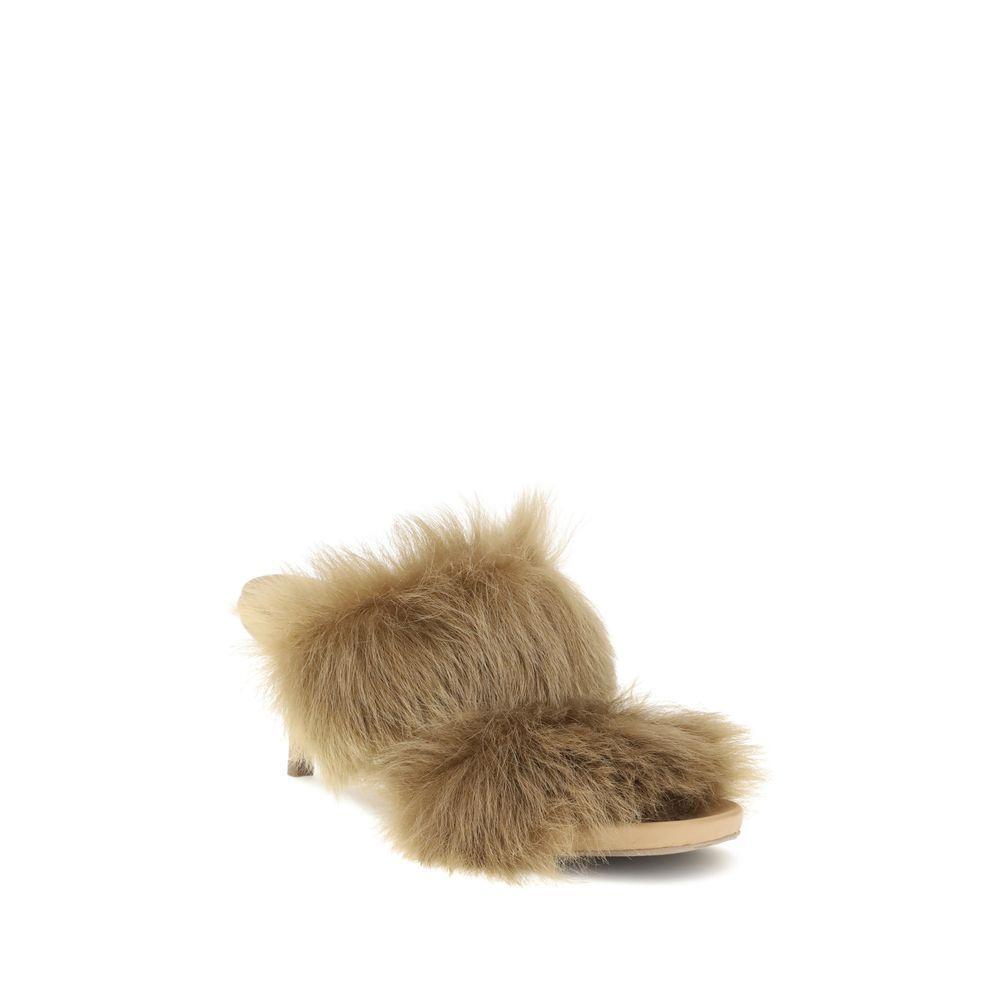 Pedro García Fur-trimmed mules Sandals PE-CISSY01002-EU36/US6