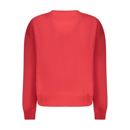 Pepe Jeans Red Organic Cotton Women Sweater - Back View