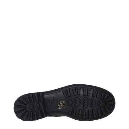 Sole of Max Mara Black Leather Oxfords And Derbies with tread details and logo imprint
