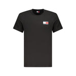Tommy Hilfiger Black Cotton Men T-Shirt TO-39462-S