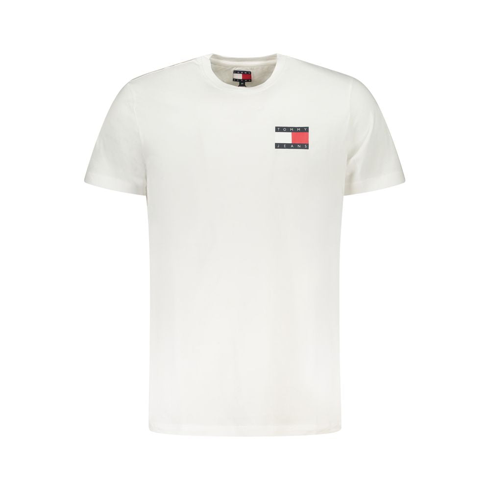 Tommy Hilfiger White Cotton Men T-Shirt TO-39468-S