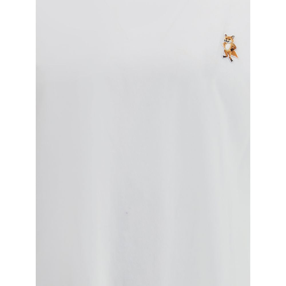Maison Kitsuné White Cotton T-Shirt