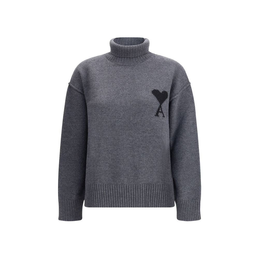 Ami Paris Ami De Coeur Turtleneck Sweater AM-UKS8390180504-XL