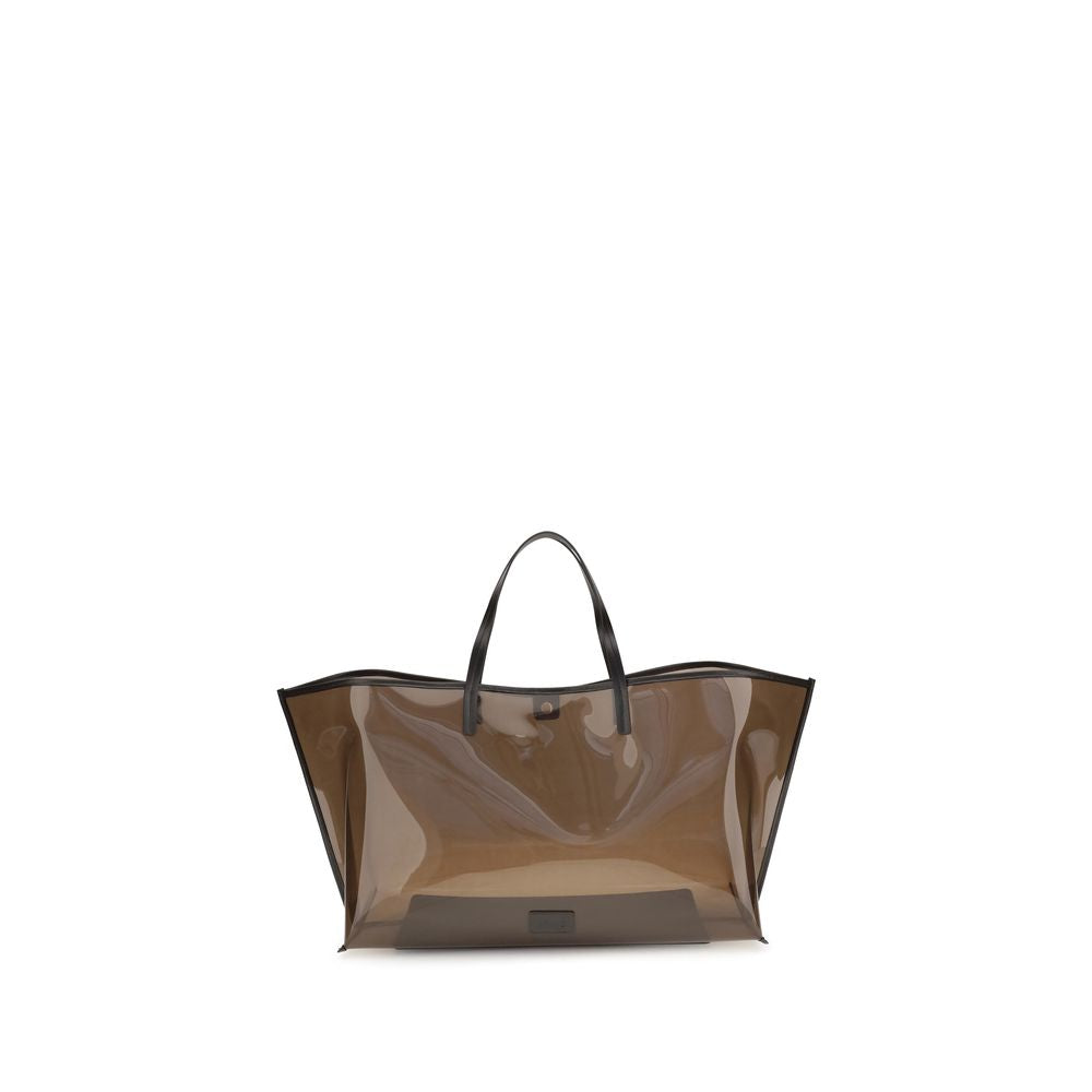 Front view with bag zipped and handles upright.