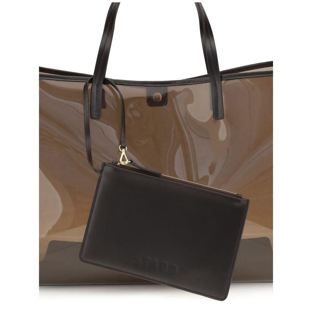 Front view with bag zipped and handles upright.