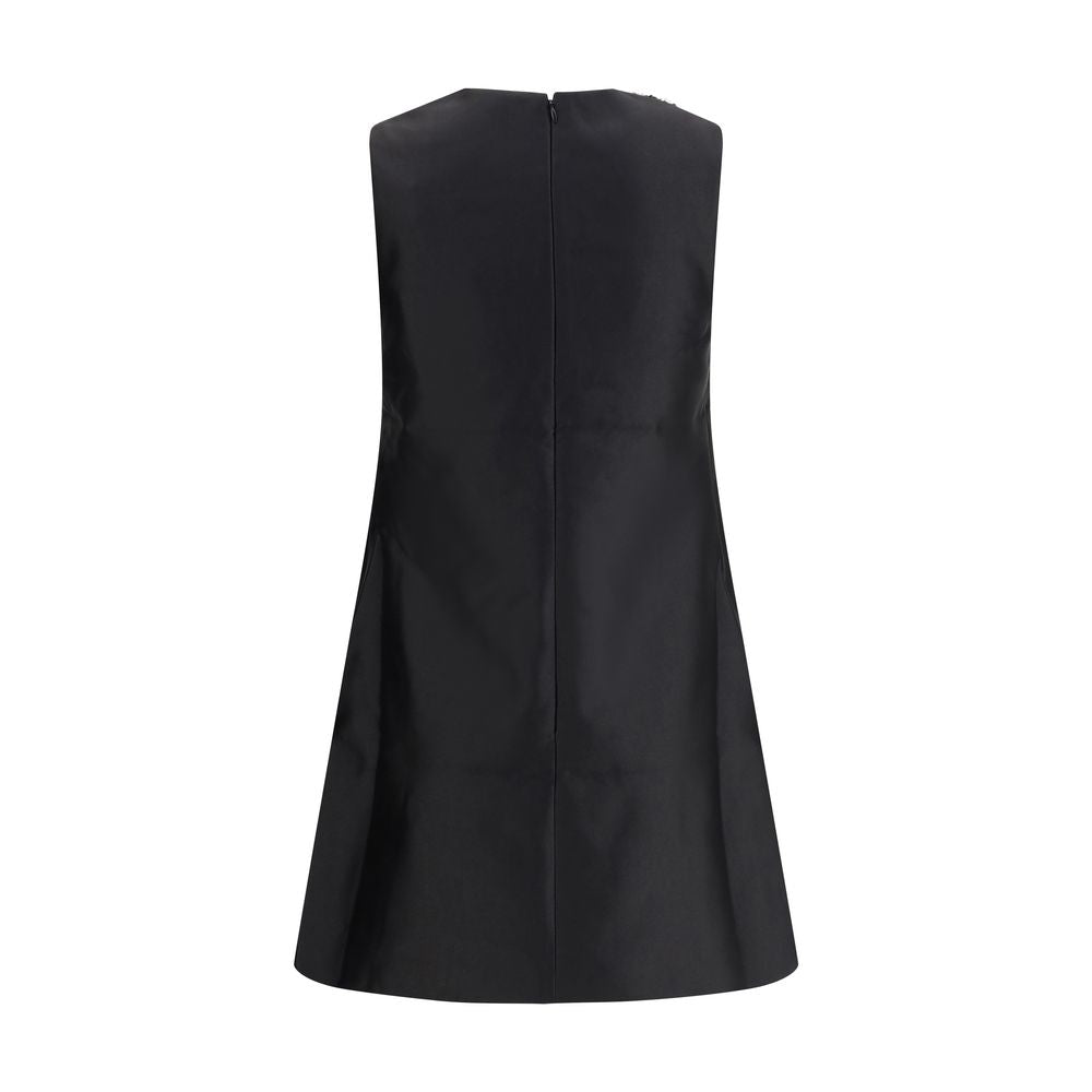Self-Portrait Taffeta embellished trim short Dress SE-AW25061SBBLACK-10