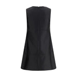 Self-Portrait Taffeta embellished trim short Dress SE-AW25061SBBLACK-10