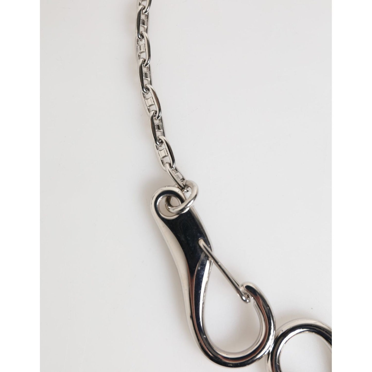 Dolce & Gabbana Silver DG Logo Key Holder Keychain Bag Charm Keyring