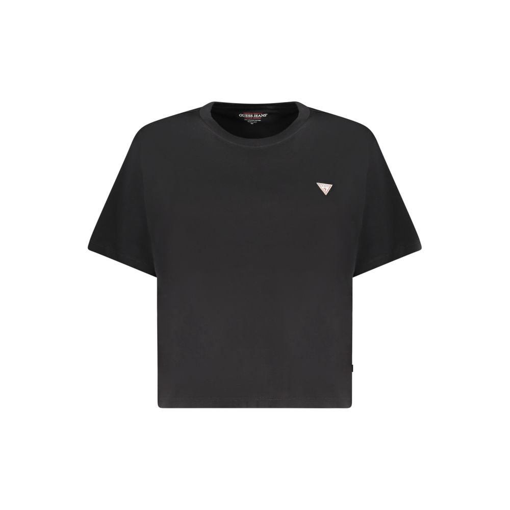 Guess Jeans Black Cotton T-Shirt