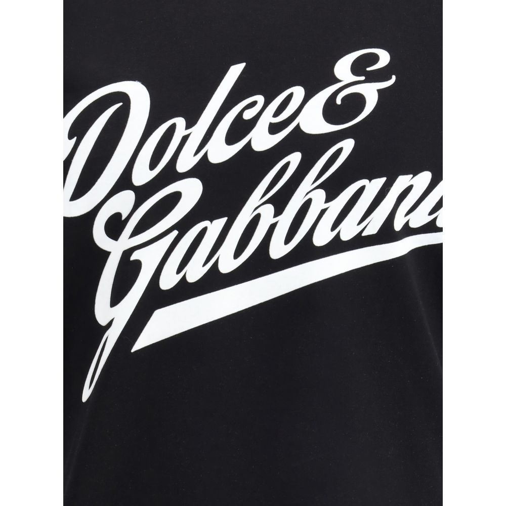 Dolce & Gabbana Black Cotton T-Shirt