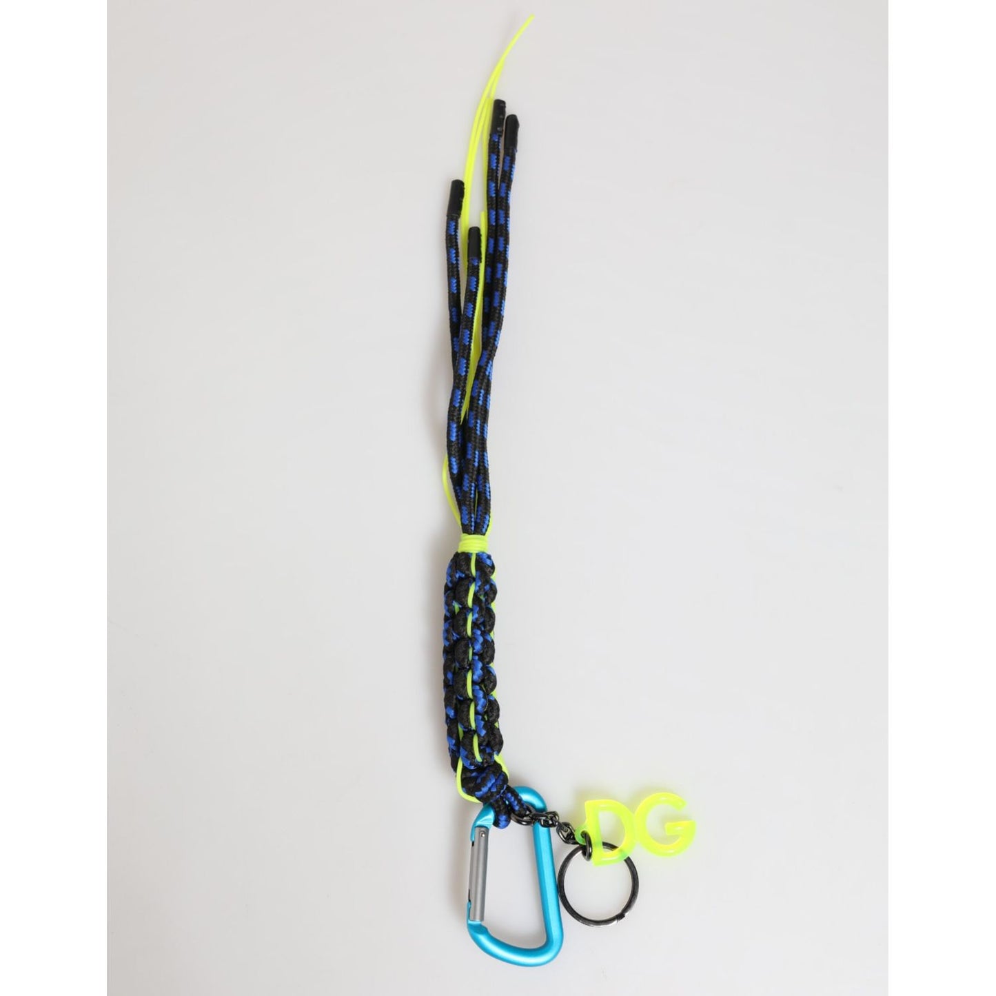 Dolce & Gabbana Multicolor Polyester Tape String DG Logo Keychain Keyring