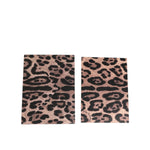 Dolce & Gabbana Multicolor Leopard Print Envelope Paper Post Card Holder set, luxury stationery accessory, elegant design.