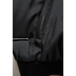 Dolce & Gabbana Black Red Floral Silk Bomber Blouson Jacket