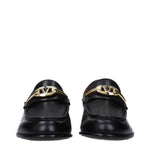 Valentino Garavani Black Leather Slip-On Loafers VA-10013751181577-EU38/US8