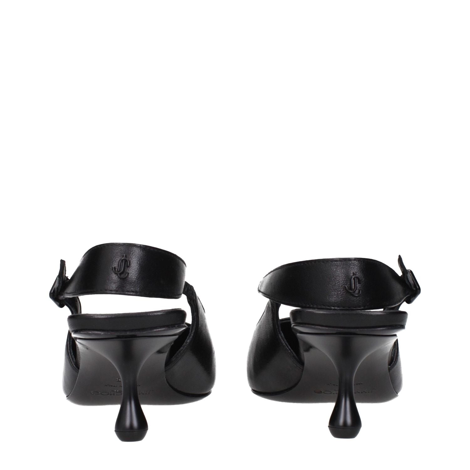 Jimmy Choo Black Leather Sandals