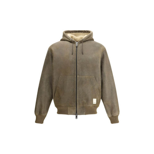 Emporio Armani Leather bomber Jacket EM-EM002616AF17349U6199-L